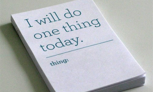 One thing notebook